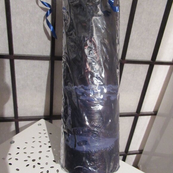 Fishing in the Dark, Candle, Hand Painted, Helen Radok, Nature, 9" Pillar - Picture 1 of 4